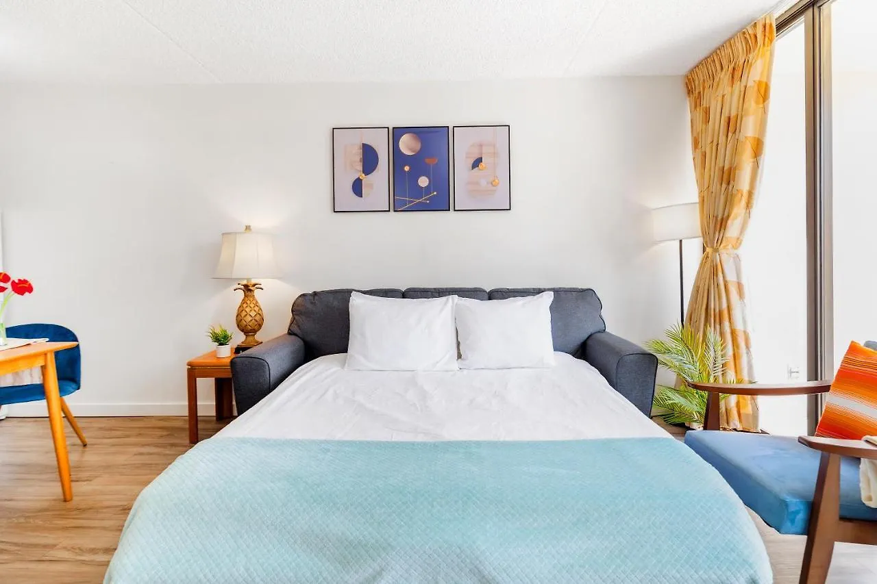 公寓 Charming Condo Steps From Waikiki Beach With Parking! 檀香山